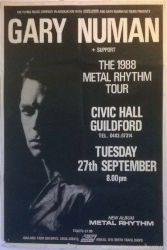 Gary Numan 1988 Venue Poster Guildford